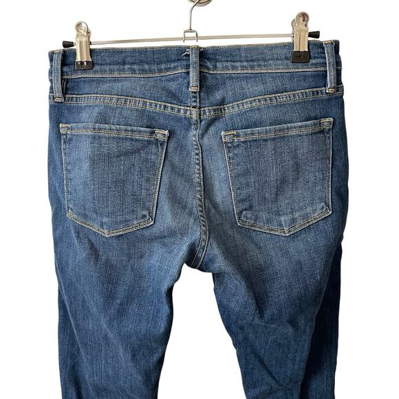 Frame Womens 24 Le Garcon Skinny Jeans Blue Denim Jean Mid Rise Casual Basic - Picture 7 of 8